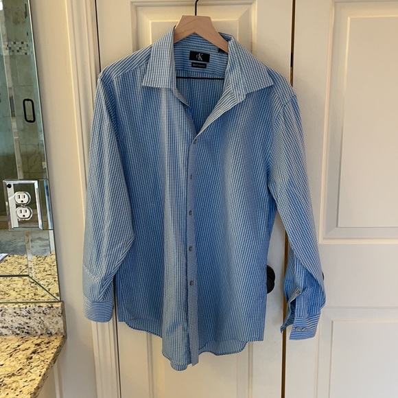 XL 17 32/33 CALVIN KLEIN DRESS SHIRT - Picture 4 of 4